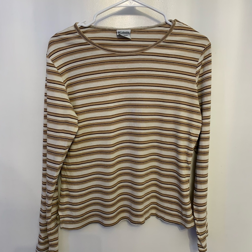 Columbia striped long sleeve shirt